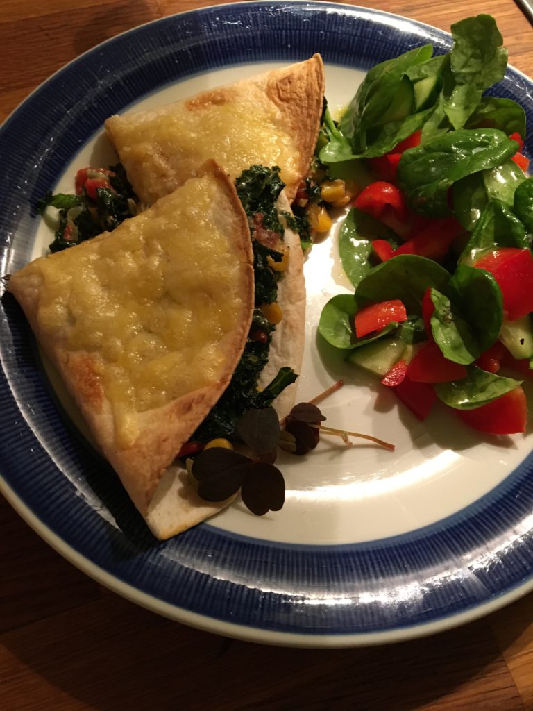 Tacos på en tallrik