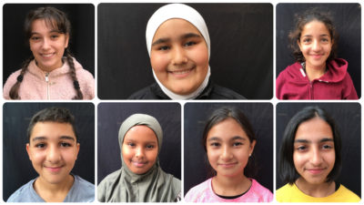 MiniBladets redaktion på Rosengårdsskolan.