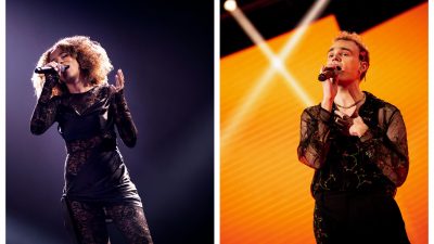 Collage med Birkir och Jacqline